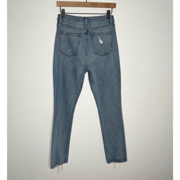 Reformation Women's Hepburn Jean Size 28 Ibiza Wash High Rise Skinny Distressed - Picture 10 of 10